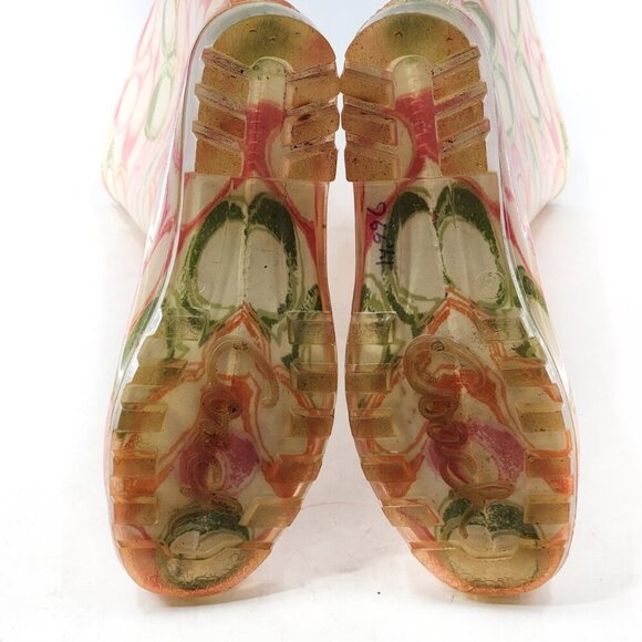 COACH Poppy Pixy Dream Signature Print Rain Boots Mid-Calf - Picture 6 of 6